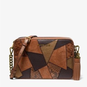 Michael Kors Jet Set Medium Patchwork Leather Crossbody Bag